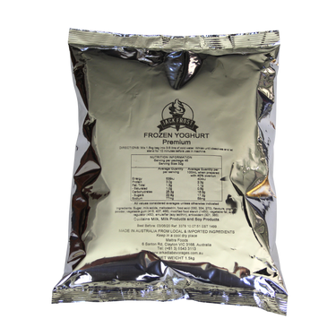 Jack Frost Premium Frozen Yoghurt Powder Mix 1.5kg bag ( or box of ) – Natural, Creamy & Australian-Made